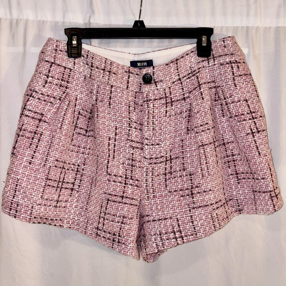 Maeve by Anthropologie Pink Plaid Shorts Women's Size 6 with pockets Perfect EUC